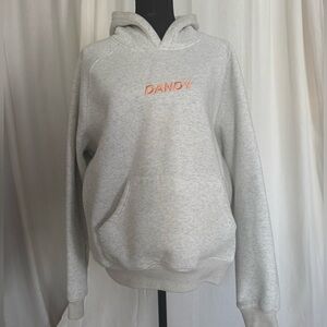 not available anymore‼️‼️
Dandy Hoodie Light Gray Funnel Neck Hoodie Sweatshirt